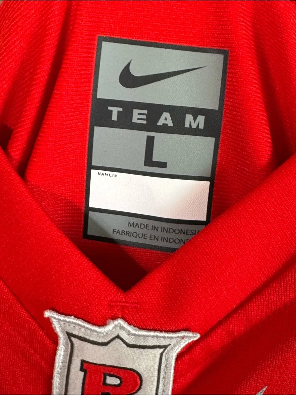 Nike Team Rutgers Scarlet Knights #4 Football Jersey Youth Size Large Red